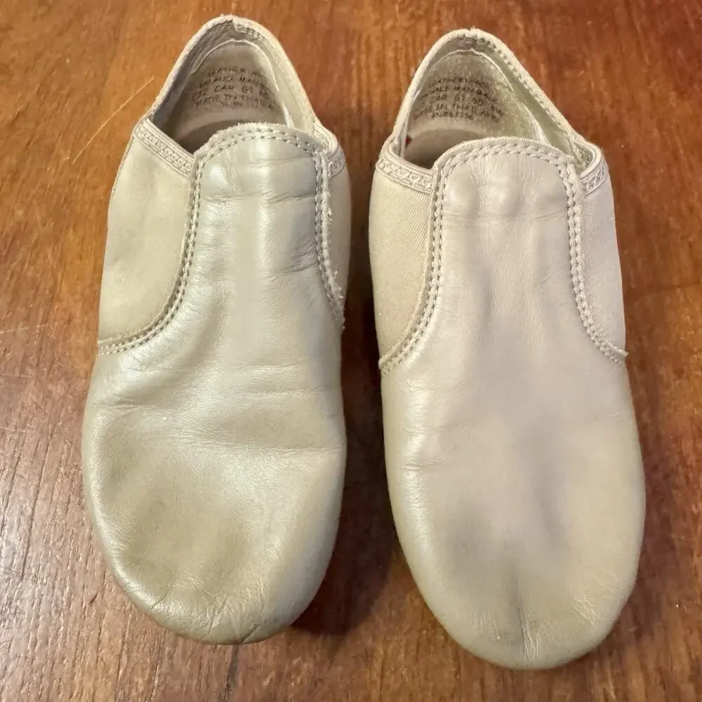 Bloch Leather Tap Shoes Girls Size 4M & Capezio Jazz Shoes 4W Lot Dance W/ Bag